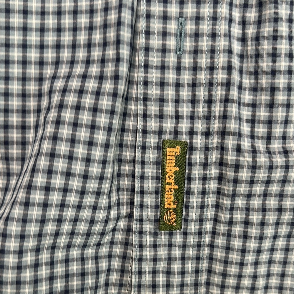 Timberland Blue Checkered Button Down Shirt - Picture 9 of 12